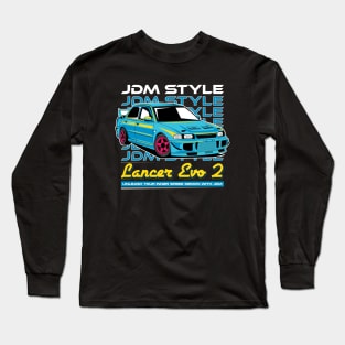 Lancer Evolution 2 Drift Car Long Sleeve T-Shirt